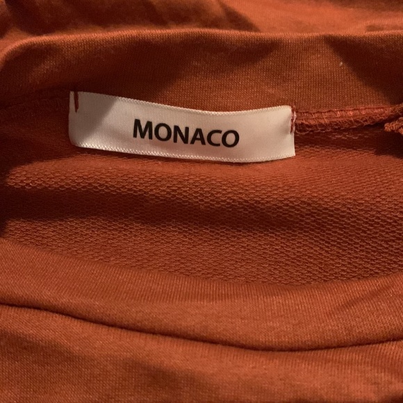 Womens MONACO cropped shoulder padded T-Shirt - Picture 6 of 8